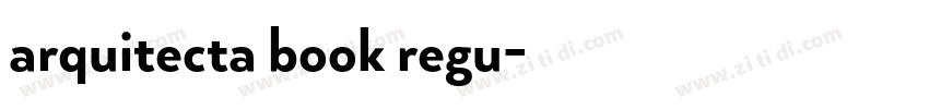 arquitecta book regu字体转换